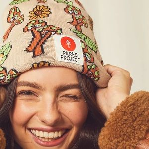 NWT Parks Project “Good Vibes Shroom” Beanie. Adult size, from Free People